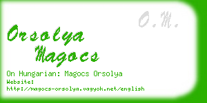 orsolya magocs business card